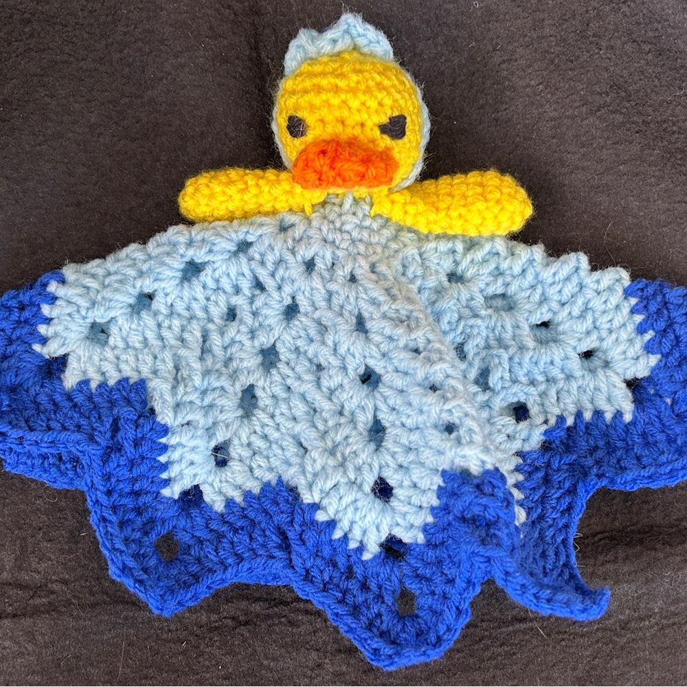 Handmade Crochet Duck Lovey